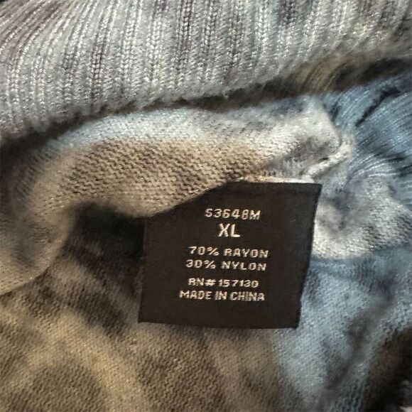 EUC Eight 18 Women's XL Black Animal Print Pullover Sweater - Picture 3 of 4